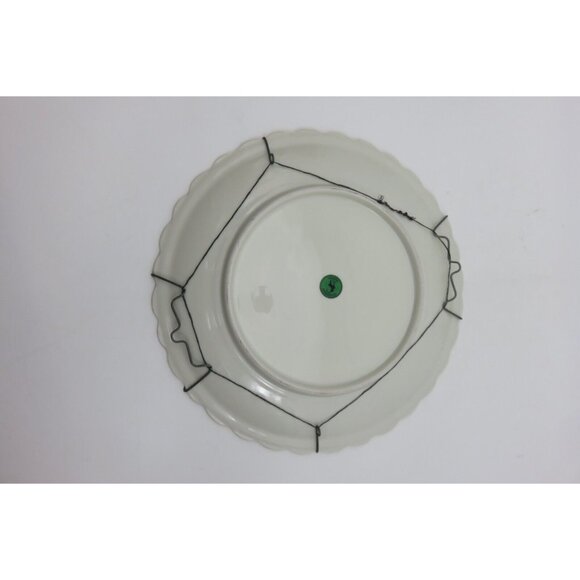 Vintage Steinberger Austria Ceramic Plate With Gold Trim and Romantic Scenes - Picture 10 of 10